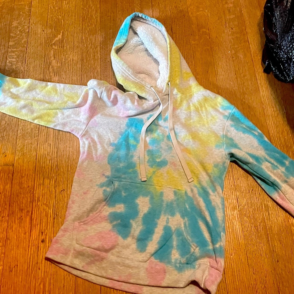 Vanilla Star Tie Dye Multi Colored Hoodie
